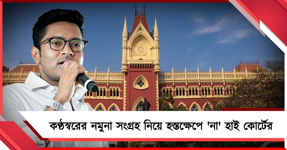 অভিষেকের কণ্ঠস্বরের নমুনা সংগ্রহ নিয়ে হস্তক্ষেপে 'না' হাই কোর্টের, মামলা ছাড়লেন বিচারপতি ঘোষ