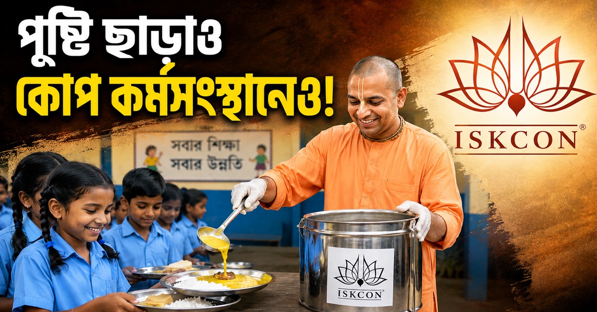 মিড ডে মিল এবার ইসকনের হাতে! পুষ্টি ছাড়াও কোপ কর্মসংস্থানও
