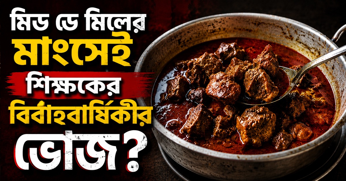 শান্তিপুরে মিড ডে মিলের মাংস নিয়ে উত্থান অভিযোগ