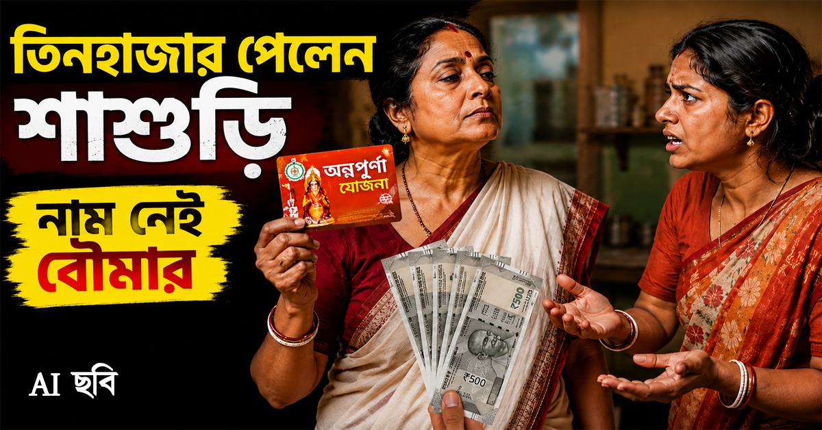 অন্নপূর্ণার টাকা পেলেন শাশুড়ি, নাম নেই গৃহবধূর! হুলুস্থুল বাঁধল সংসারে