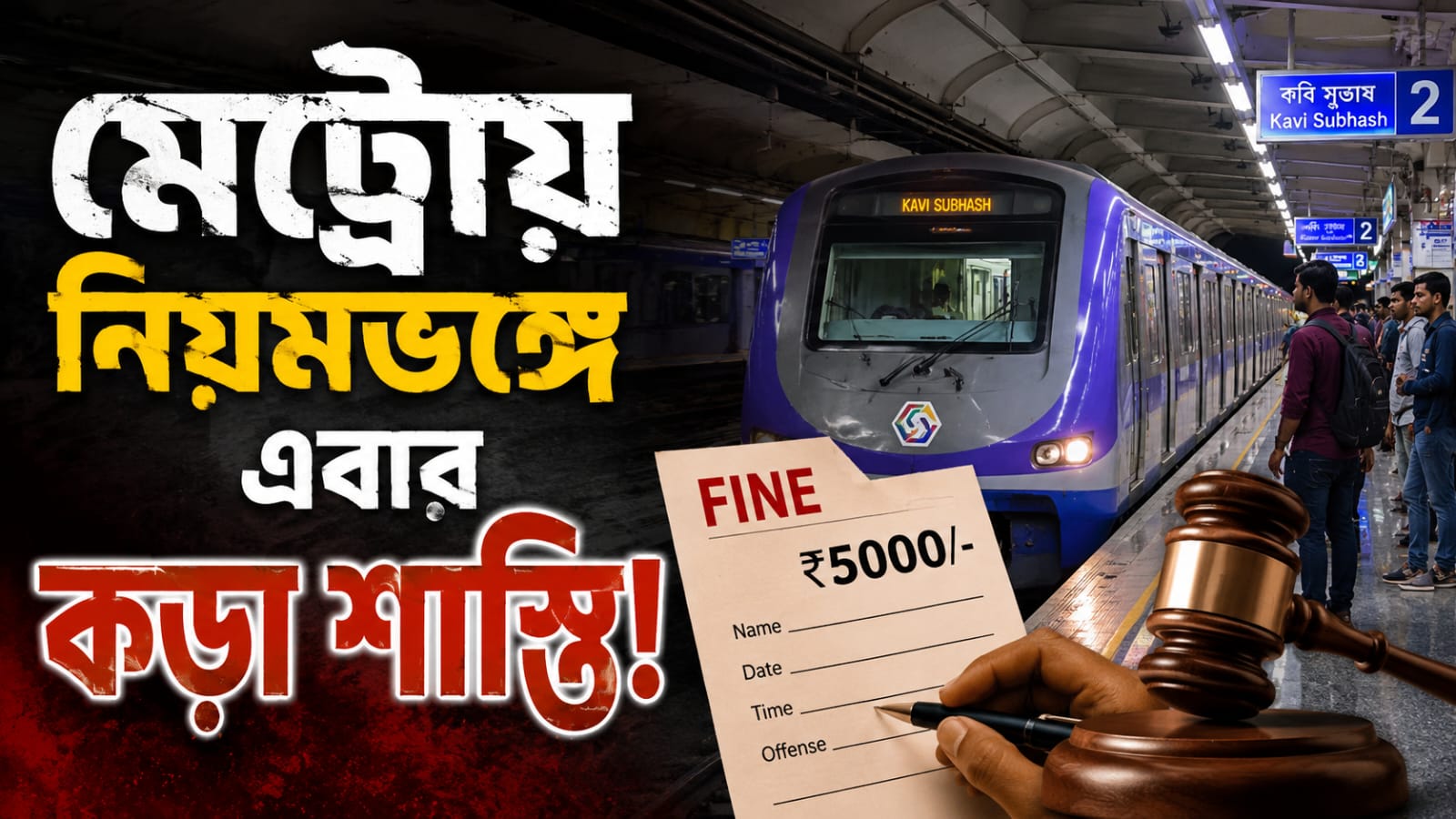 মেট্রোয় নিয়মভঙ্গে এবার কড়া শাস্তি! বাড়ছে জরিমানার অঙ্ক, হতে পারে জেলও