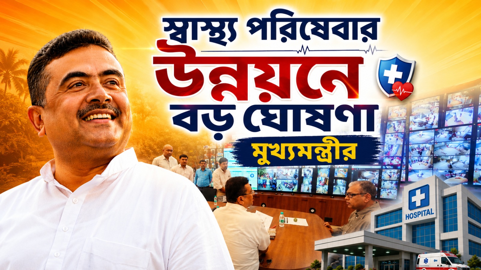 জরুরি পরিষেবায় ট্রমা কেয়ার সেন্টারের ভাবনা, নিউটাউনে আন্তর্জাতিক মানের হাসপাতালের ঘোষণা মুখ্যমন্ত্রীর