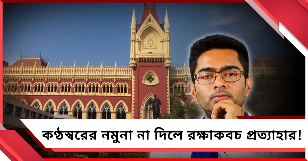 কণ্ঠস্বরে নমুনা না দিলে অভিষেকের রক্ষাকবচ প্রত্যাহারের সম্ভাবনা! কড়া পর্যবেক্ষণ বিচারপতির