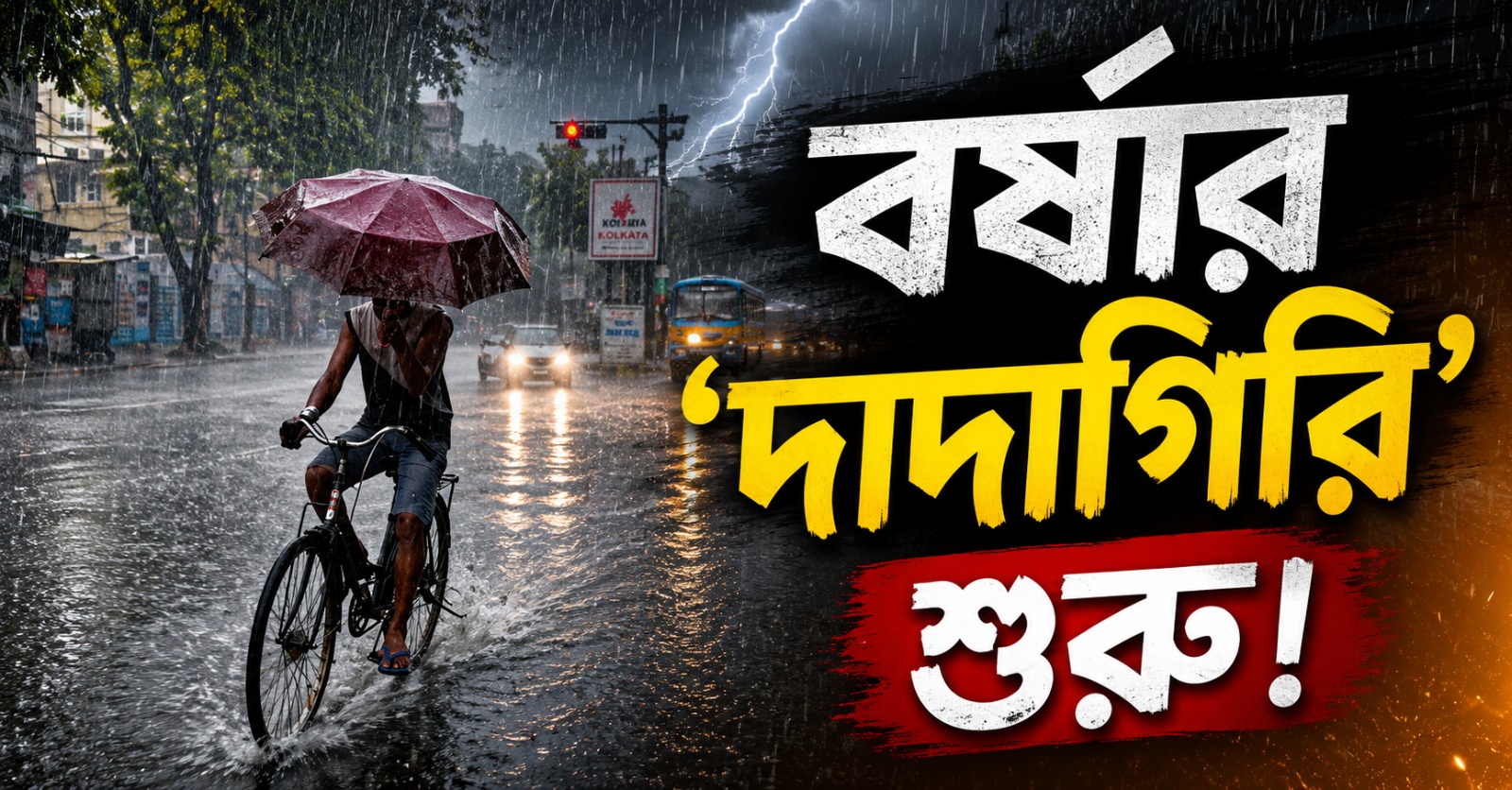 বর্ষার 'দাদাগিরি' শুরু! দক্ষিণবঙ্গে বৃষ্টির দাপট, পাহাড়ে জারি কমলা সতর্কতা