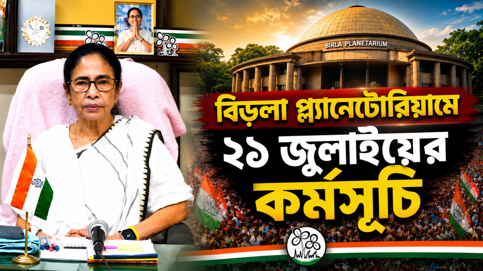 আদালত নির্দেশ স্থানে শহিদ তর্পণে আসুন: কর্মী-সমর্থকদের আহ্বান তৃণমূল সুপ্রিমোর