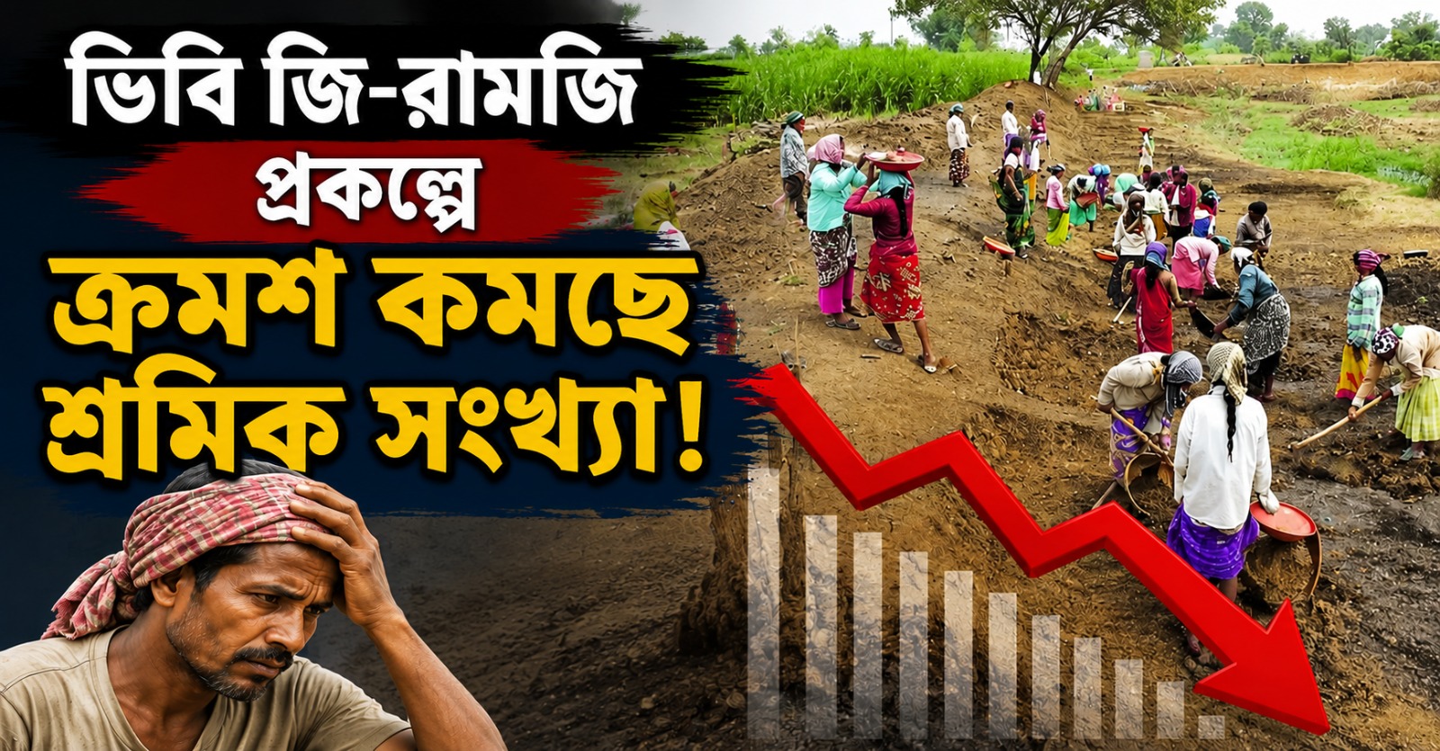 মনরেগা 'রামজি' নামে ফিরলেও স্বস্তিতে নেই কেন্দ্র, হু হু করে কমছে শ্রমিক, চাঞ্চল্যকর রিপোর্ট