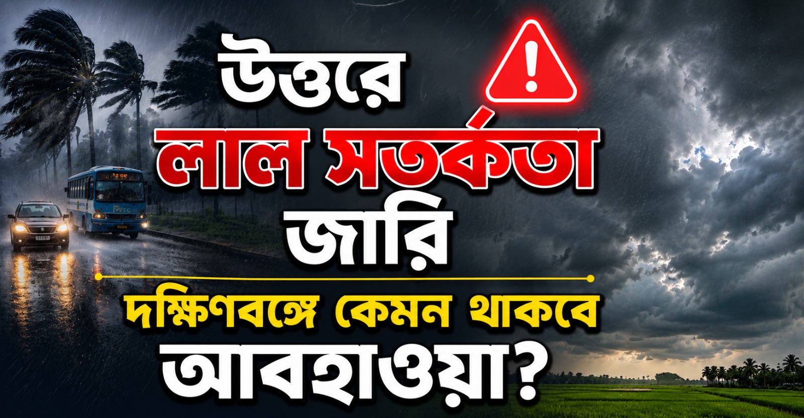 উত্তরে জারি লাল সতর্কতা, দক্ষিণবঙ্গে কেমন থাকবে আবহাওয়া!