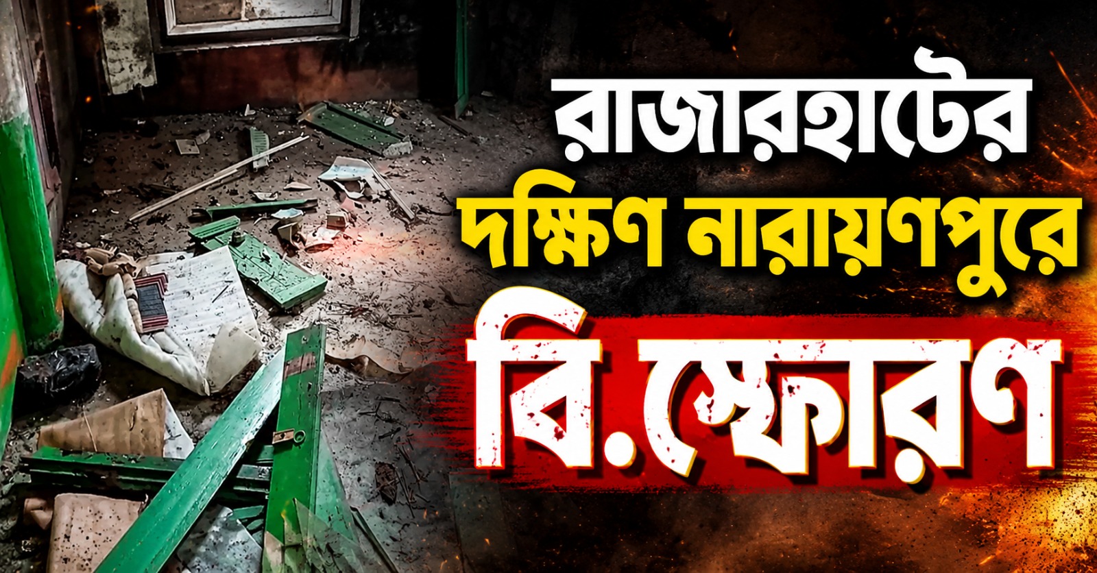 রাজারহাটের দক্ষিণ নারায়ণপুরে বিস্ফোরণ, ঘটনাস্থলে বম্ব স্কোয়াড, যাচ্ছে NIA