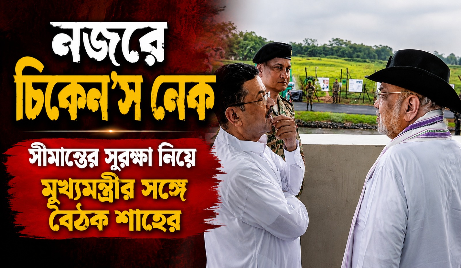 নজরে চিকেন'স নেক, সীমান্তের সুরক্ষা নিয়ে মুখ্যমন্ত্রীর সঙ্গে বৈঠক শাহের