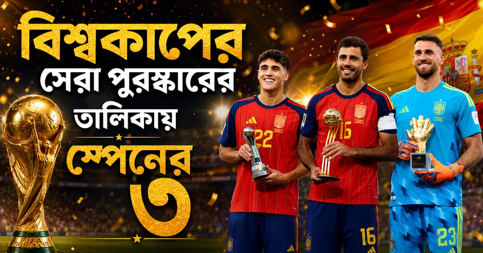 স্বপ্নভঙ্গের যন্ত্রনার মধ্যেই মেসির প্রাপ্তিও শূন্য, পুরস্কারের তালিকায় স্প্যানিশ আধিপত্য