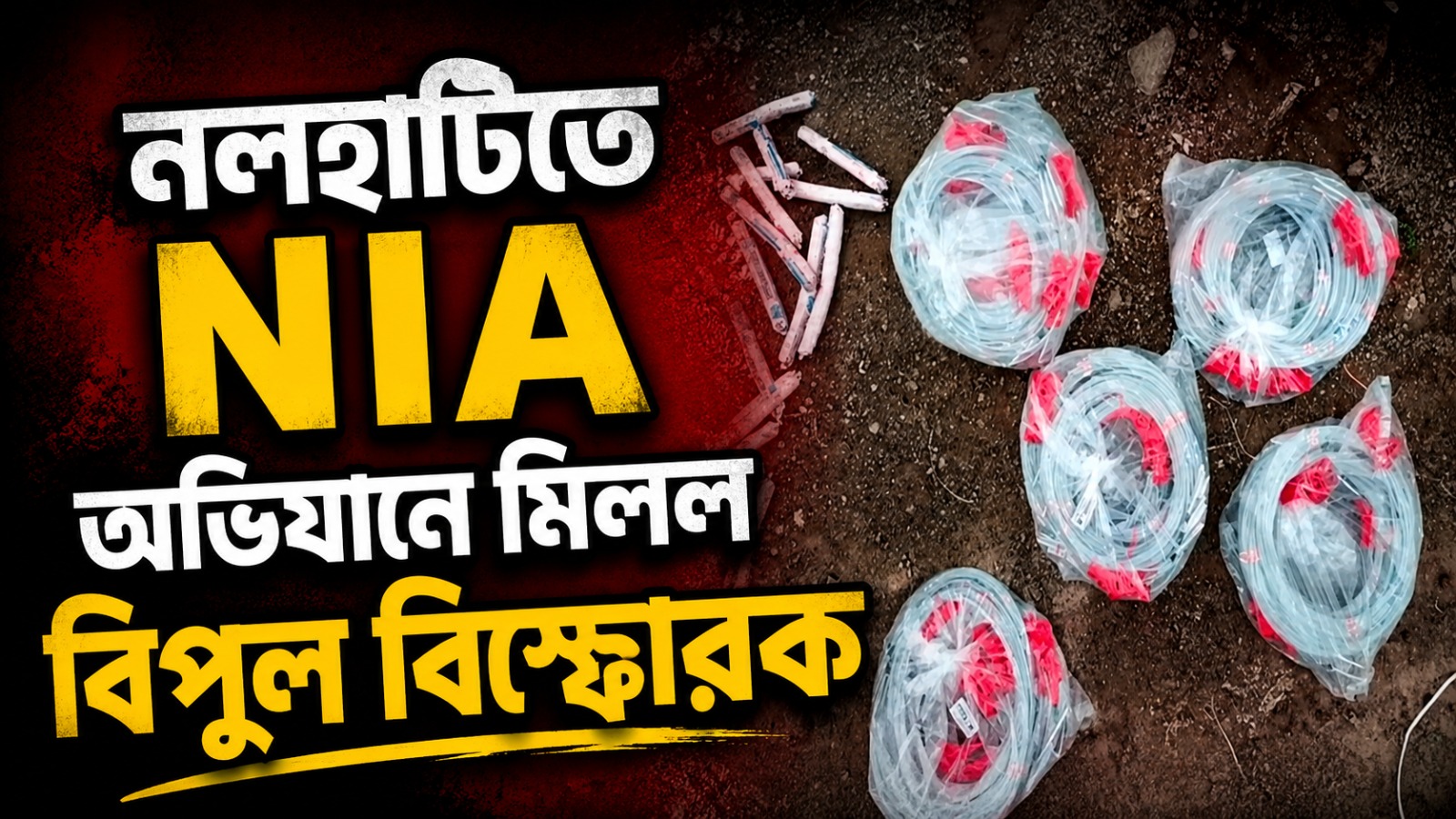 নলহাটিতে NIA অভিযানে মিলল বিপুল পরিমাণ বিস্ফোরক, ধৃত ১