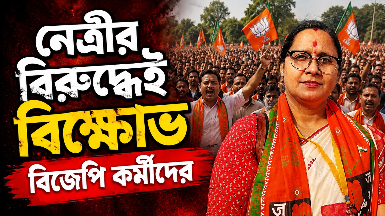 টাকিতে ভোটে হিংসার অভিযোগ! নেত্রীর বিরুদ্ধেই বিক্ষোভ বিজেপি কর্মীদের