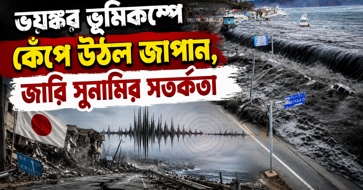 ভয়ঙ্কর ভূমিকম্পে কেঁপে উঠল জাপান, জারি সুনামির সতর্কতা