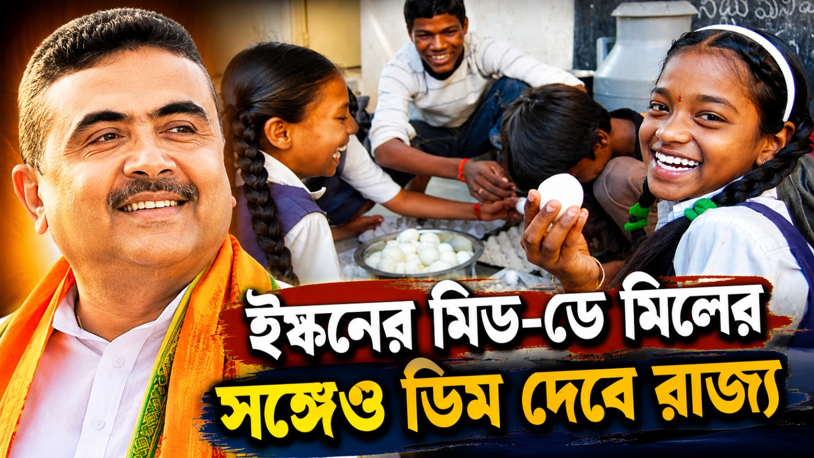মুখ্যমন্ত্রীর মাস্টারস্ট্রোক! ইস্কনের মিড-ডে মিলের সঙ্গেও ডিম দেবে রাজ্য