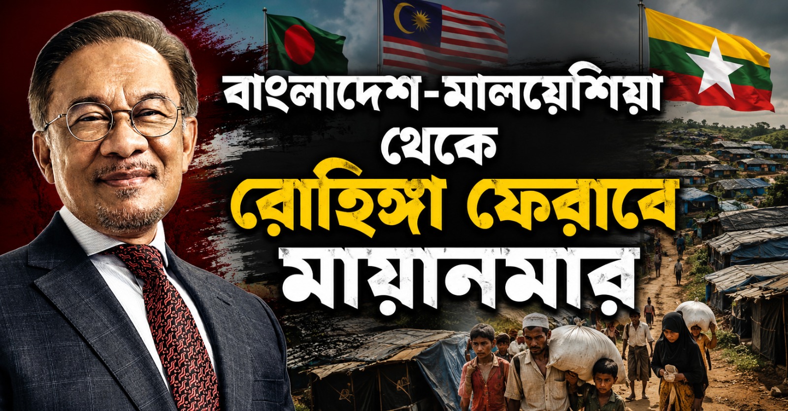 শরণার্থী সমস্যায় সমাধান সূত্র: বাংলাদেশ-মালেশিয়া থেকে রোহিঙ্গা ফেরাবে মায়ানমার