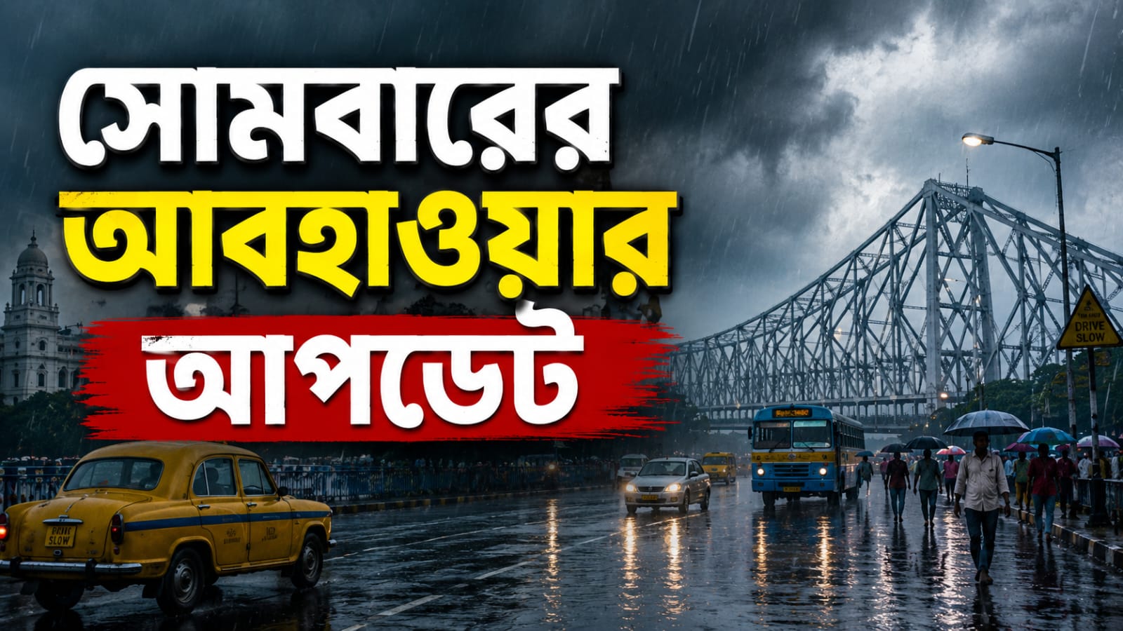 সপ্তাহের শুরুতেই আর্দ্রতাজনিত অস্বস্তি, উত্তরের পাশাপাশি দক্ষিণেও প্রবল বর্ষণের পূর্বাভাস