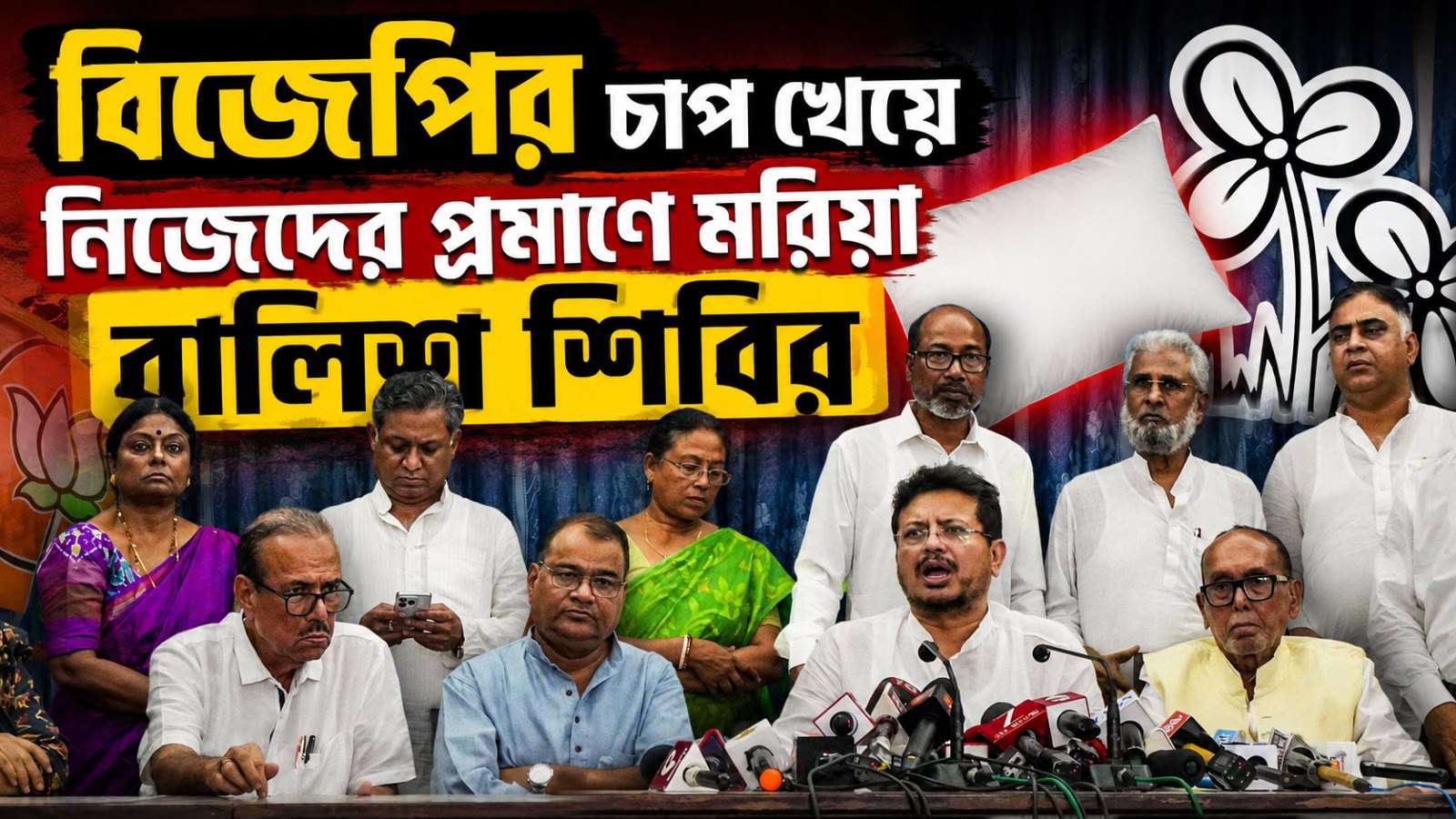 বিজেপির চাপ খেয়ে নিজেদের প্রমাণে মরিয়া বালিশ শিবির