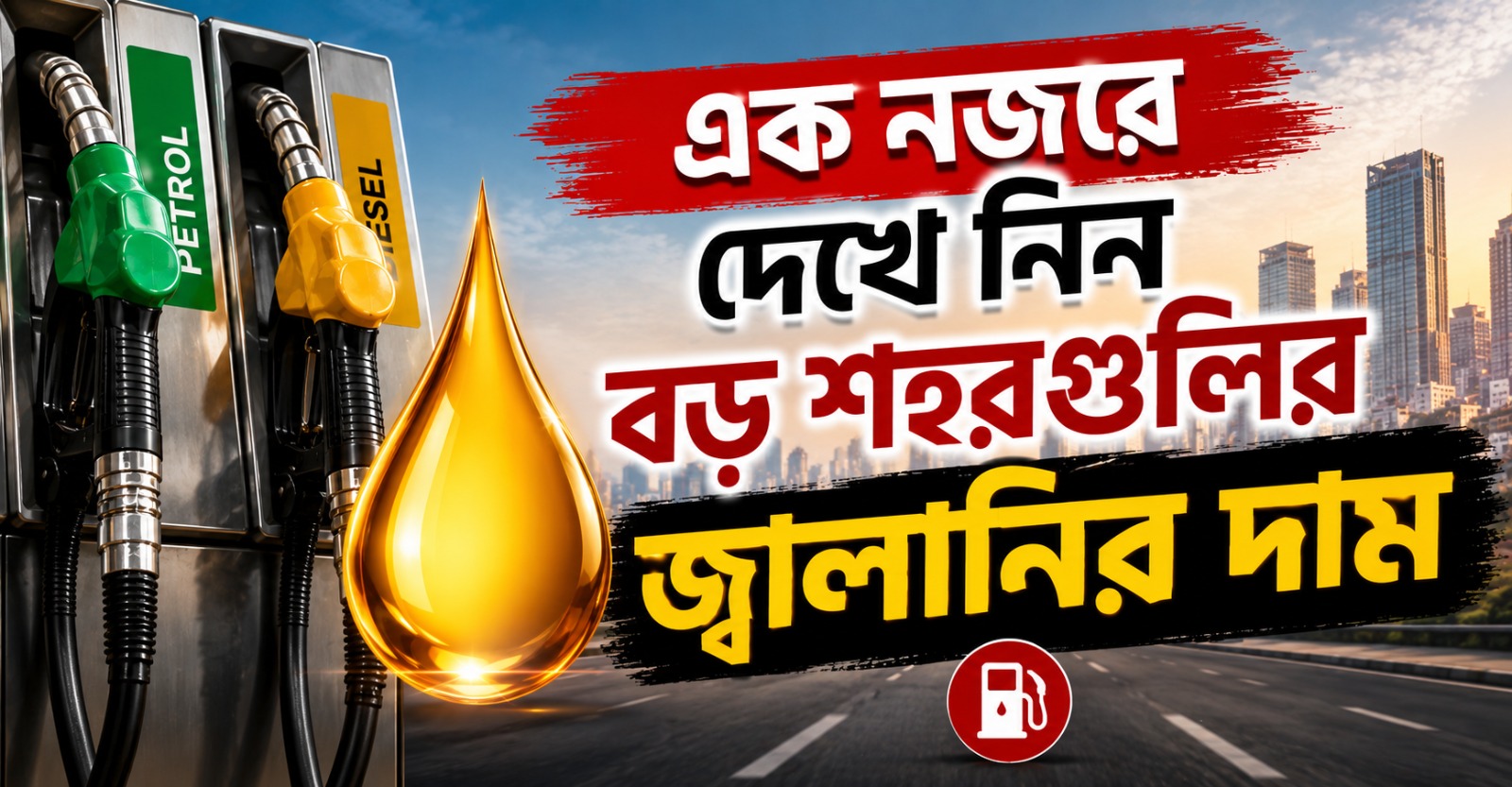 কোথায় কত দাম পেট্রোল-ডিজেলের দেখে নিন এক নজরে