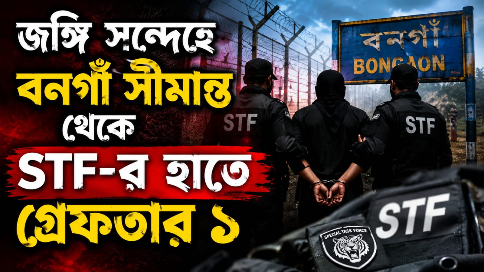 জঙ্গি সন্দেহে বনগাঁ সীমান্ত থেকে STF-র হাতে গ্রেফতার ১