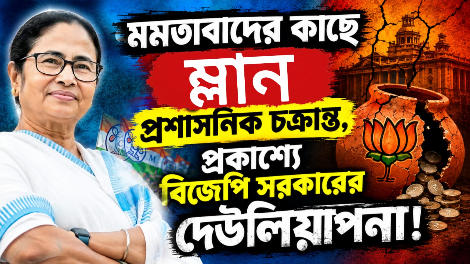 মমতাবাদের কাছে ম্লান প্রশাসনিক চক্রান্ত, প্রকাশ্যে বিজেপি সরকারের দেউলিয়াপনা!