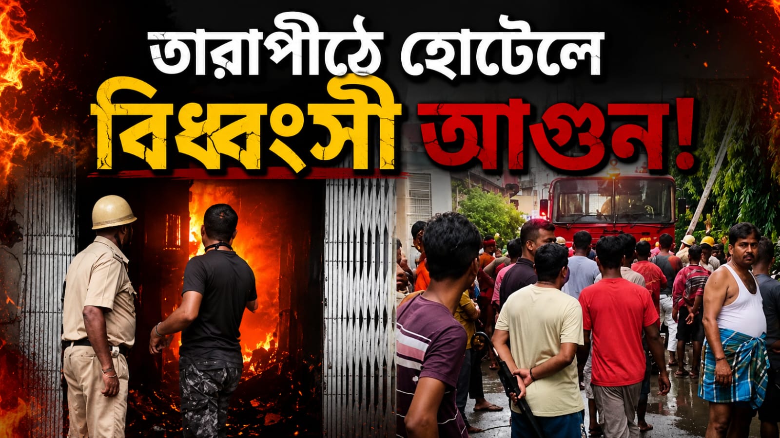 তারাপীঠে হোটেলে বিধ্বংসী আগুন! মৃত ৭, আহত বহু