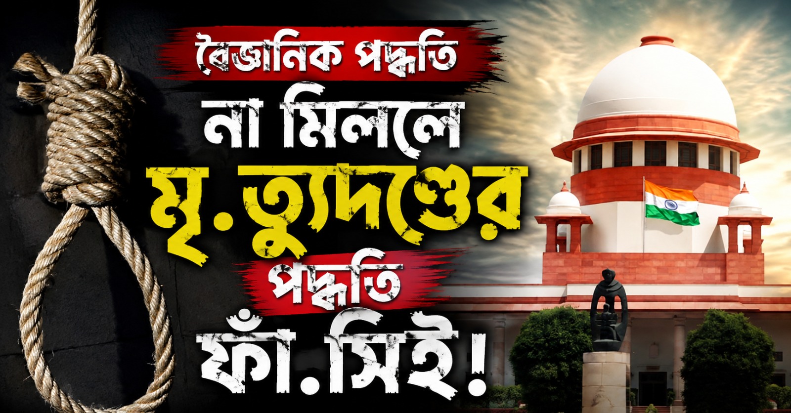 বৈজ্ঞনিক পদ্ধতি না মিললে মৃত্যুদণ্ডের পদ্ধতি ফাঁসিই! সাফ জানাল শীর্ষ আদালত