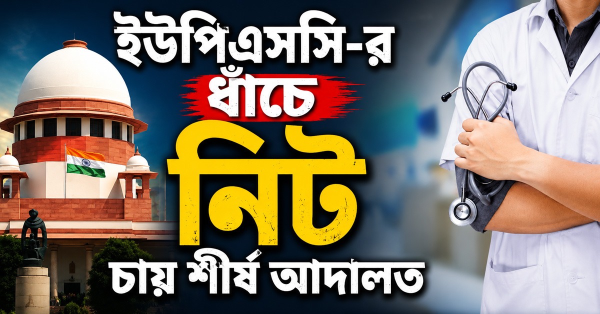 নিট নিয়ে নিশ্ছিদ্র সুরক্ষার দাবি কেন্দ্রের! UPSC-র উদাহরণ টেনে স্থায়ী সমাধান চাইল শীর্ষ আদালত