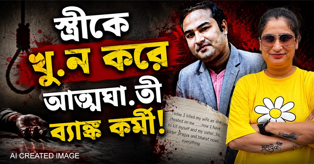 স্ত্রীকে অফিসের বাইরে ডেকে খুন করে আত্মঘাতী ব্যাঙ্ক কর্মী, গুলি প্রতিবন্ধী বোনকেও