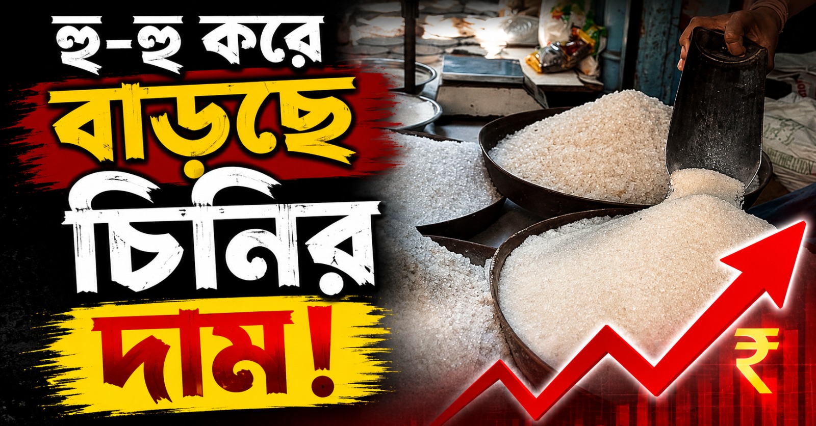 হু-হু করে বাড়ছে চিনির দাম, উৎসবের মরশুমের আগে সমস্যায় সাধারণ মানুষ