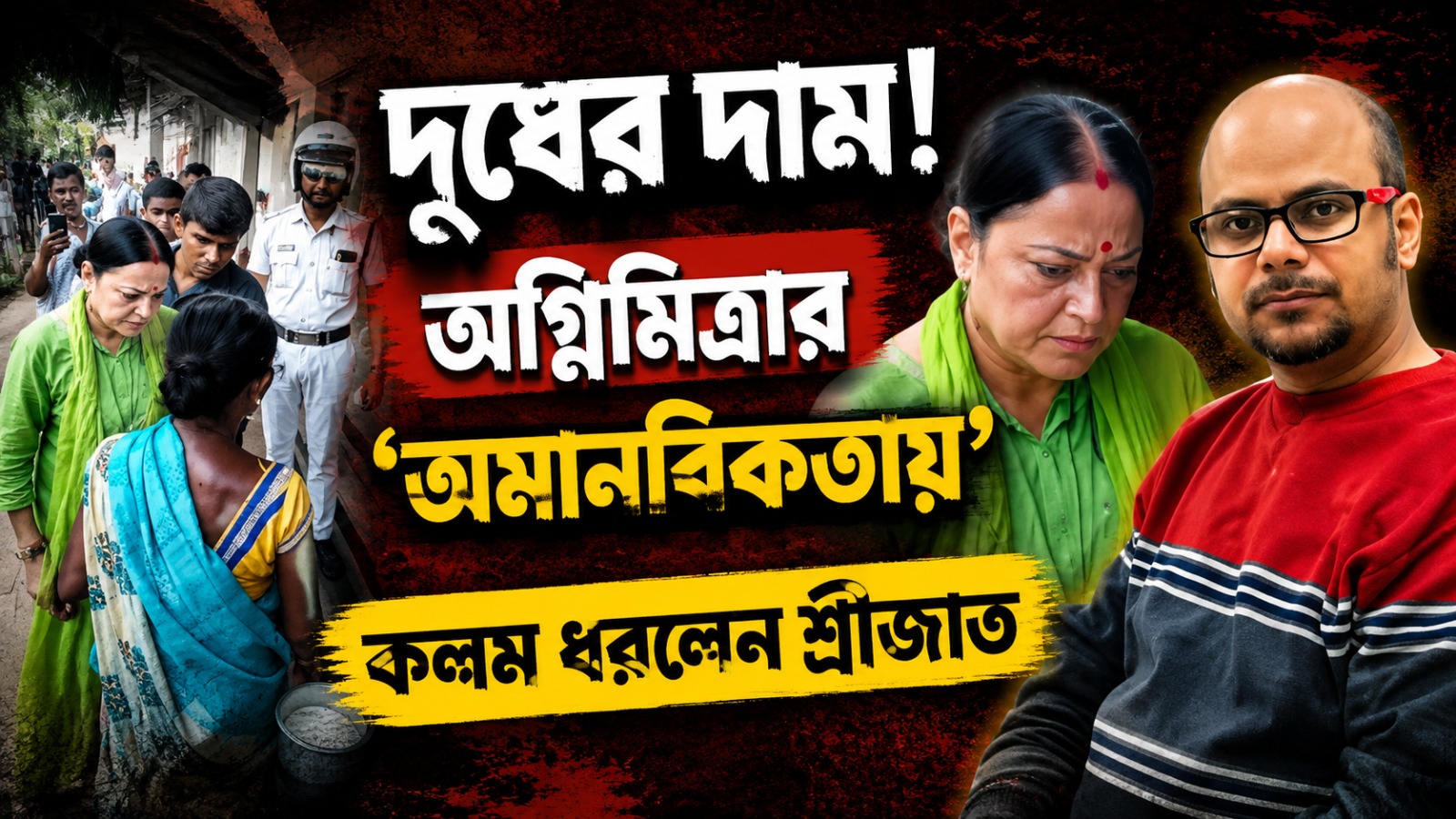 দুধের দাম! অগ্নিমিত্রার 'অমানবিকতায়' কলম ধরলেন শ্রীজাত
