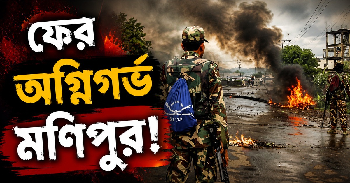 ফের অগ্নিগর্ভ মণিপুর! দুই গোষ্ঠীর সংঘর্ষে গুলিবিদ্ধ সিআরপিএফ জওয়ান