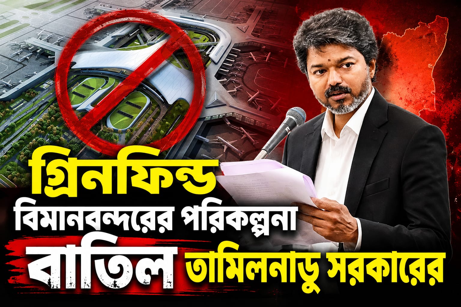 ''আন্দোলনকারীদের পাশে আছি'', প্রস্তাবিত পারান্দুর গ্রিনফিল্ড বিমানবন্দরের পরিকল্পনা বাতিল তামিলনাড়ু সরকারের