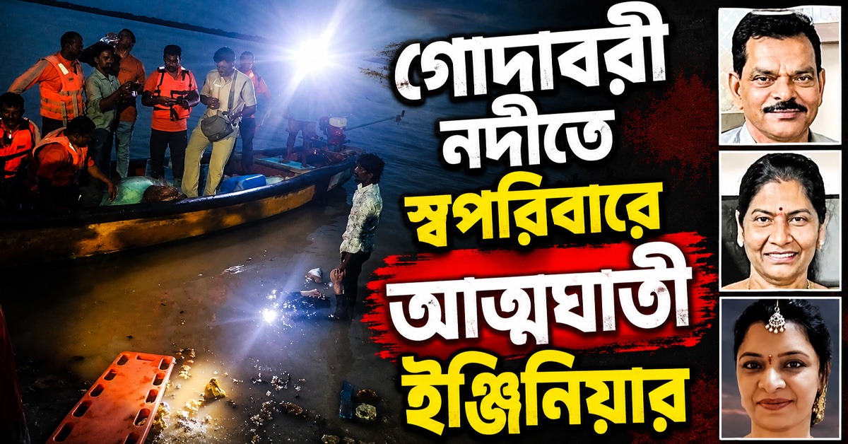 গোদাবরী নদীতে স্বপরিবারে আত্মঘাতী ইঞ্জিনিয়ার, গ্রেফতার রাইফেল কোচ