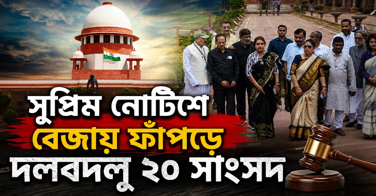 সুপ্রিম নোটিশে বেজায় ফাঁপড়ে দলবদলু ২০ সাংসদ