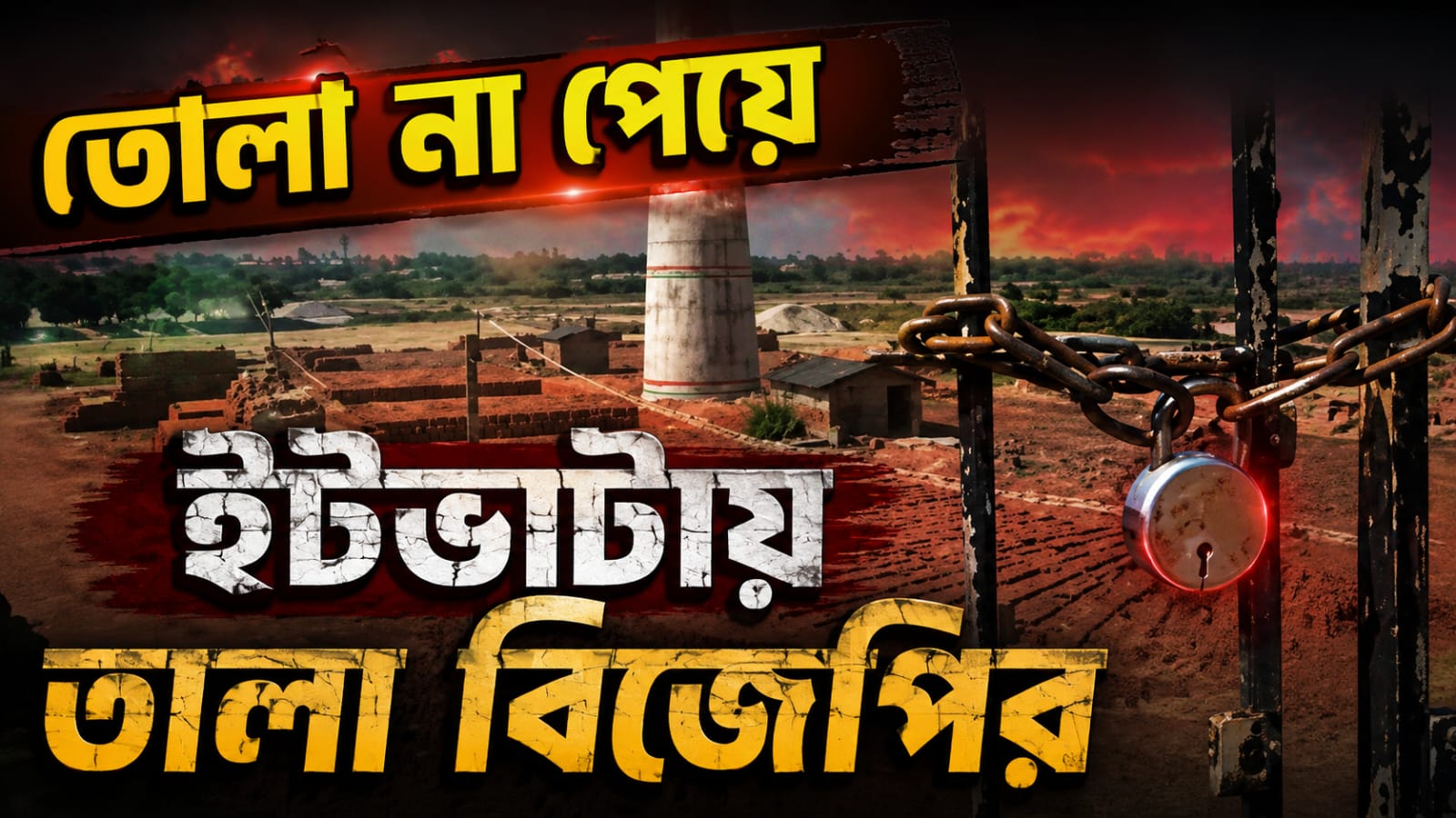 তোলা না পেয়ে ইটভাটায় তালা ঝোলালেন বিজেপি কর্মীরা! উত্তেজনা মিনাখাঁয়