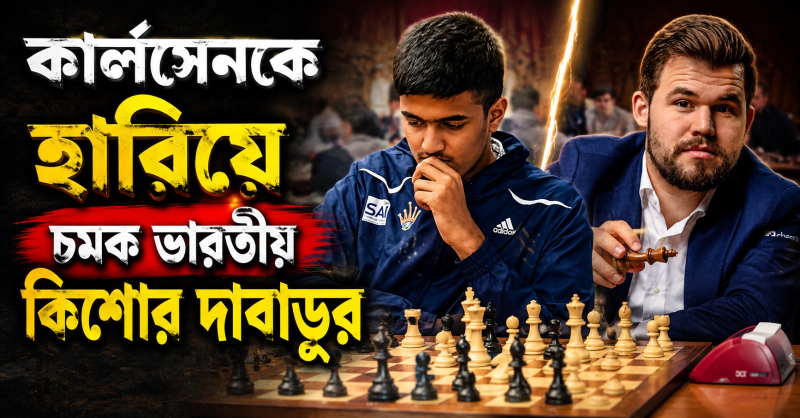 কার্লসেনকে হারিয়ে লম্বা ঘুম, দিল্লির কিশোর দাবাড়ুর কীর্তিতে প্রজ্ঞার ছায়া