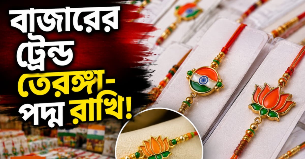 পালাবদলের বঙ্গের বাজার জুড়ে তেরঙ্গা - পদ্ম রাখির রমরমা!