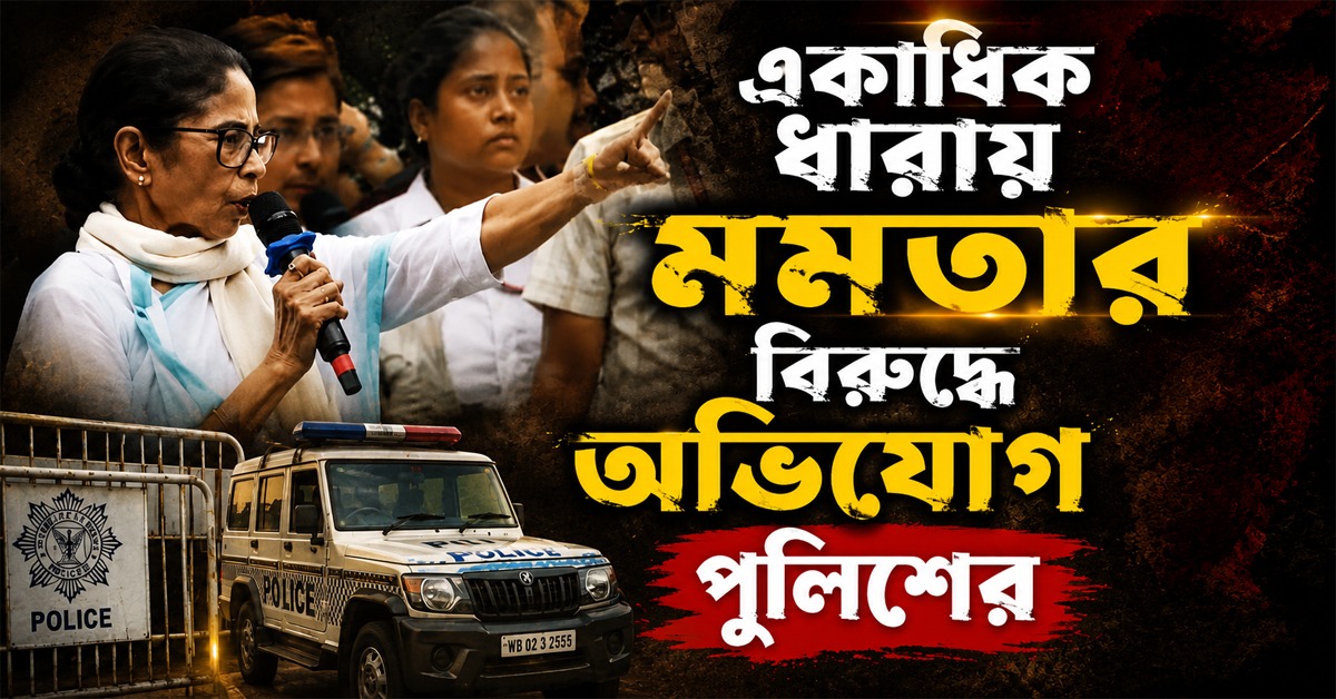 মুখ্যমন্ত্রীর নির্দেশের পরেই আদালতের নির্দেশ অবমাননা-সহ একাধিক ধারায় মমতার বিরুদ্ধে অভিযোগ পুলিশের
