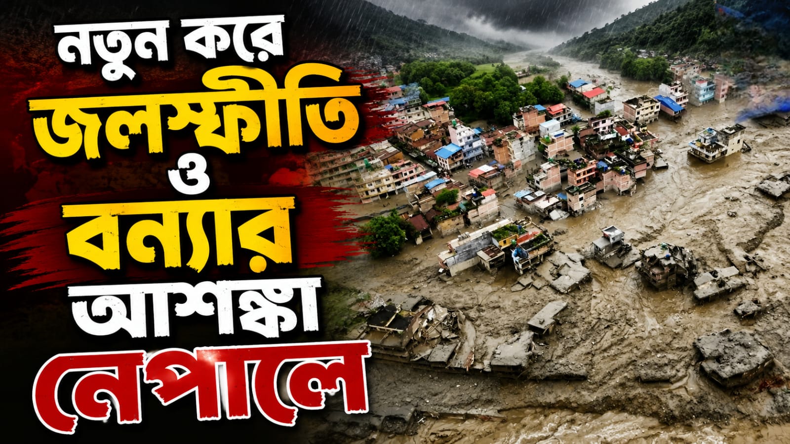 নতুন করে জলস্ফীতি ও বন্যার আশঙ্কা নেপালে, গণকবরের নির্দেশিকা জারি প্রশাসনের