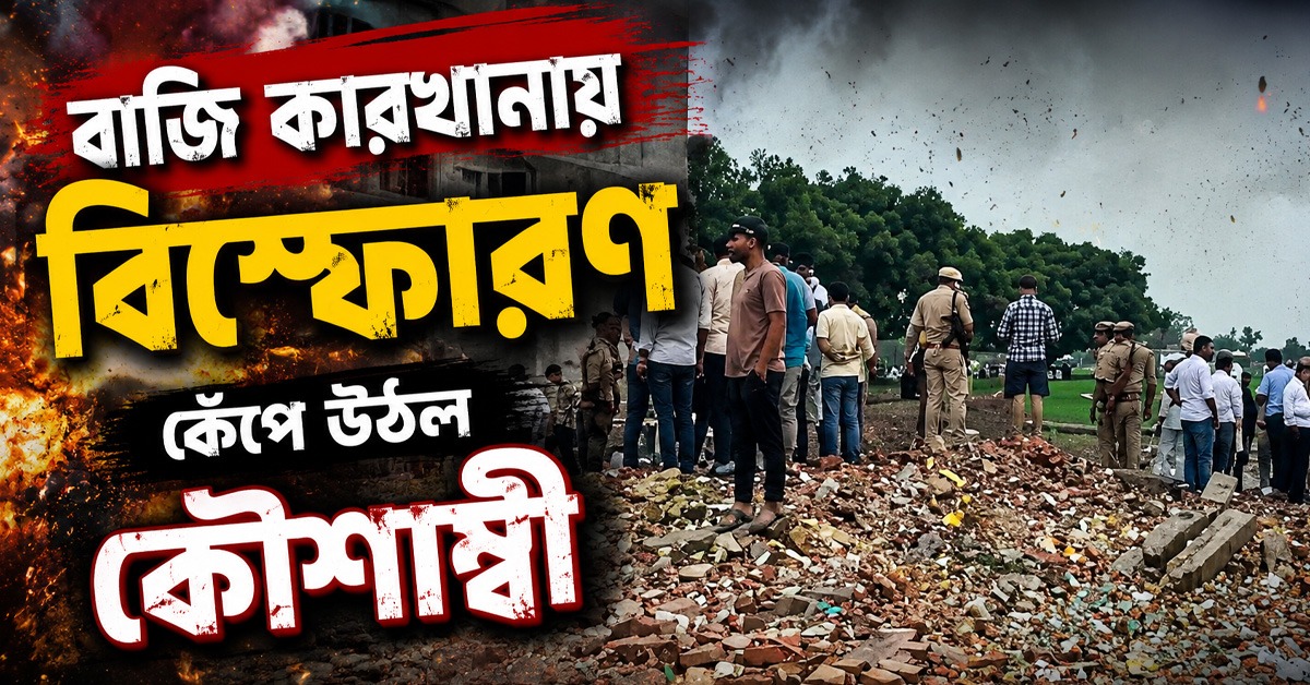 বাজি কারখানায় বিস্ফোরণ: কেঁপে উঠল কৌশাম্বী, চলছে উদ্ধার কাজ