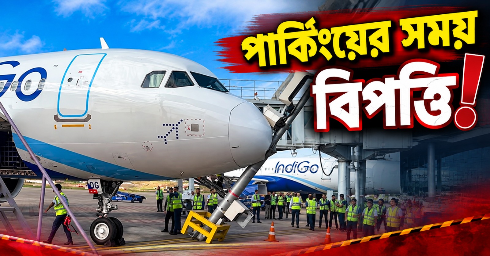 পার্কিংয়ের সময় বিপত্তি! শ্রীনগরে ক্ষতিগ্রস্ত ইন্ডিগোর বিমান