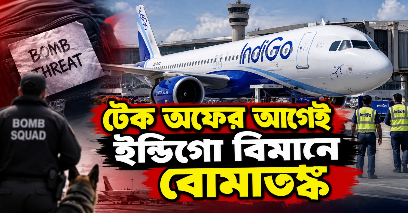 টেক অফের আগেই ইন্ডিগো বিমানে বোমাতঙ্ক, শোরগোল কলকাতা বিমানবন্দরে