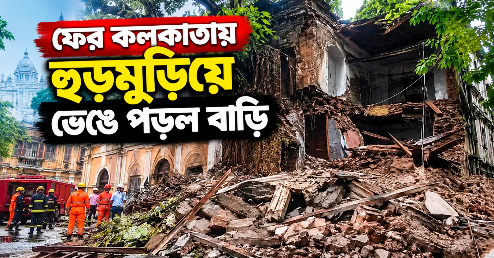 ফের কলকাতায় হুড়মুড়িয়ে ভেঙে পড়ল বাড়ি, আতঙ্কে স্থানীয়রা