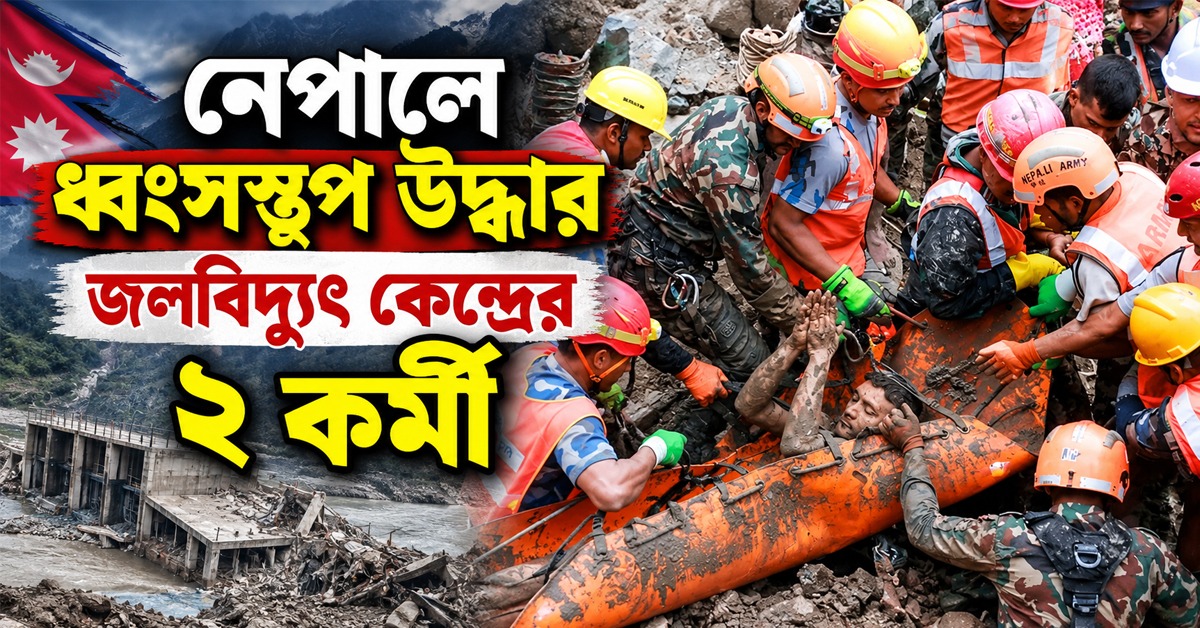 ৯ দিন পর ধ্বংসস্তূপ উদ্ধার জলবিদ্যুৎ কেন্দ্রের ২ কর্মী, ত্রিশুলীতে আশার সঞ্চার