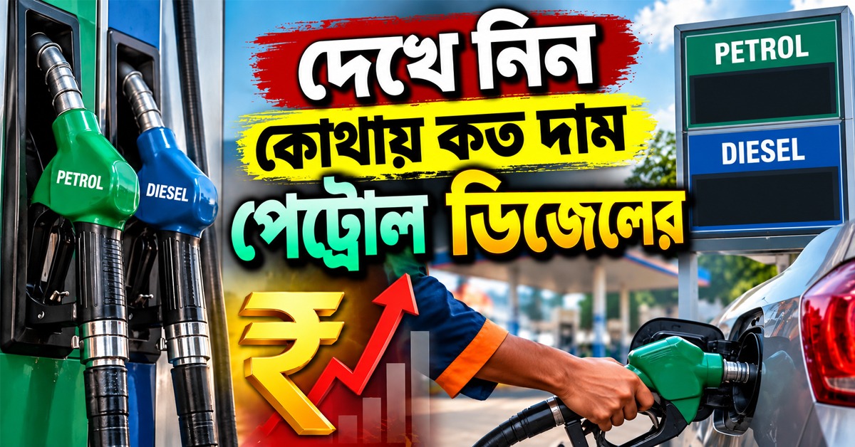 কোথায় কত দামে মিলছে পেট্রোল ডিজেল দেখে নিন এক নজরে