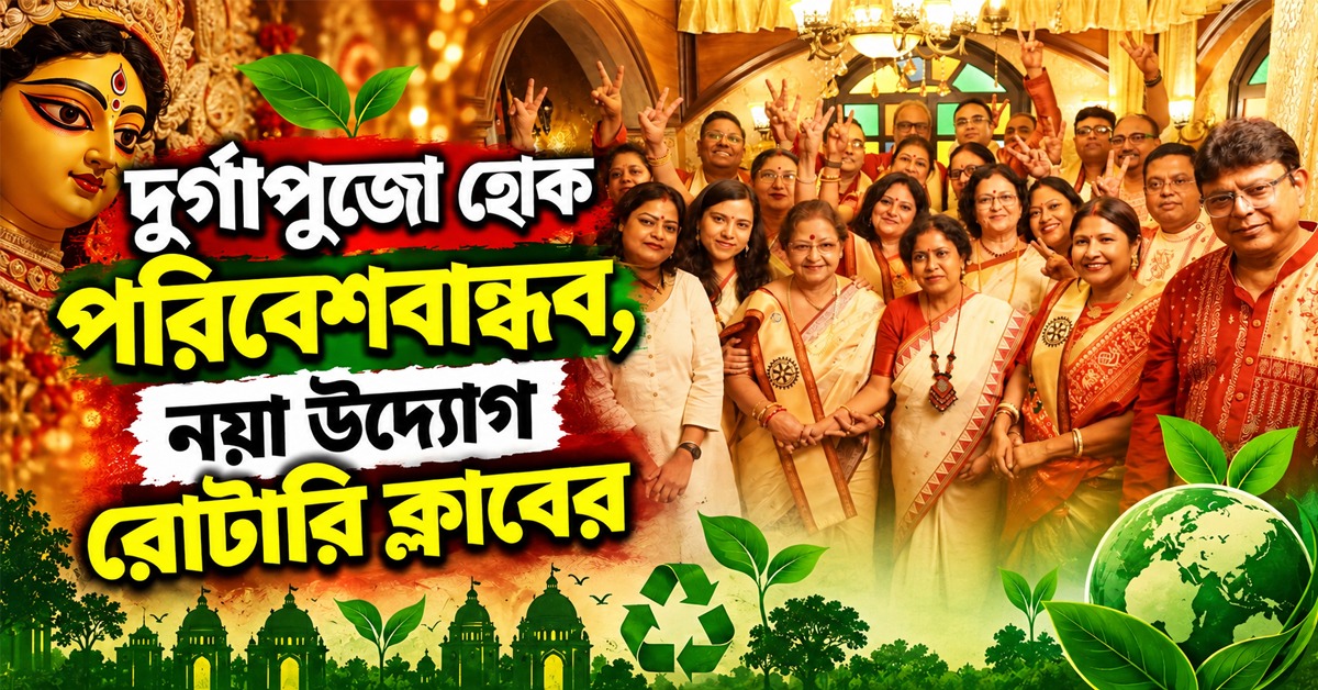 দুর্গাপুজো হোক পরিবেশবান্ধব, নয়া উদ্যোগ রোটারি ক্লাবের
