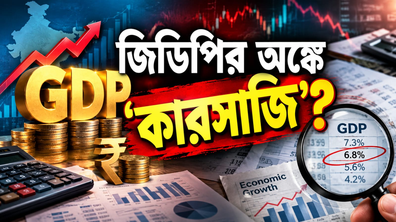 জিডিপির বৃদ্ধি ৭.৮ নয়, আসলে ২.৬ শতাংশ? পরিসংখ্যানে বিভ্রান্তির অভিযোগে কেন্দ্রকে তোপ তৃণমূলের