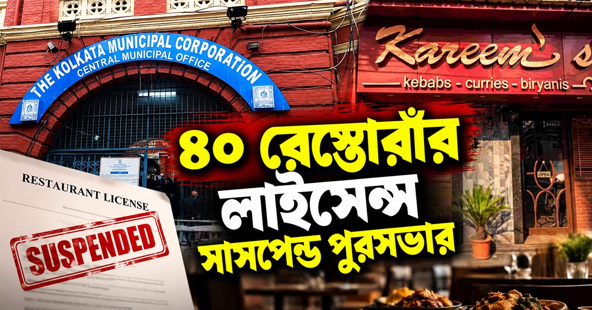 মাংসে ছত্রাক থেকে মেয়াদোত্তীর্ণ খাবার: অভিযোগে ৪০ রেস্তোরাঁর লাইসেন্স সাসপেন্ড পুরসভার