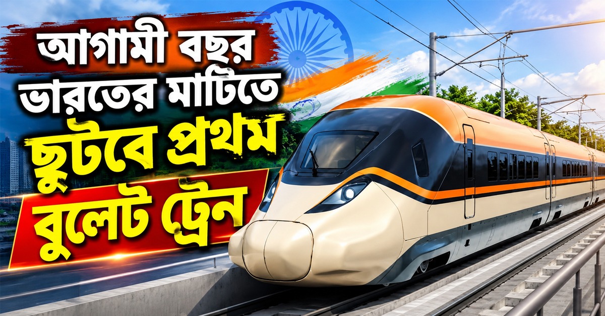স্বপ্ন থেকে বাস্তব, আগামী বছর ভারতের মাটিতে ছুটবে প্রথম বুলেট ট্রেন