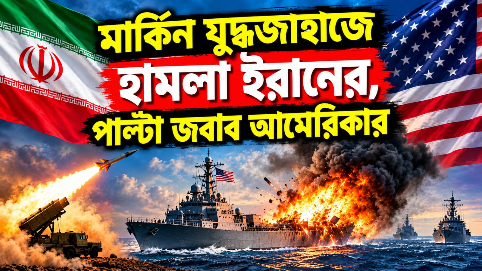 ফের পশ্চিম এশিয়ায় বাড়ল উত্তেজনা! মার্কিন যুদ্ধজাহাজে হামলা ইরানের, পাল্টা জবাব আমেরিকার